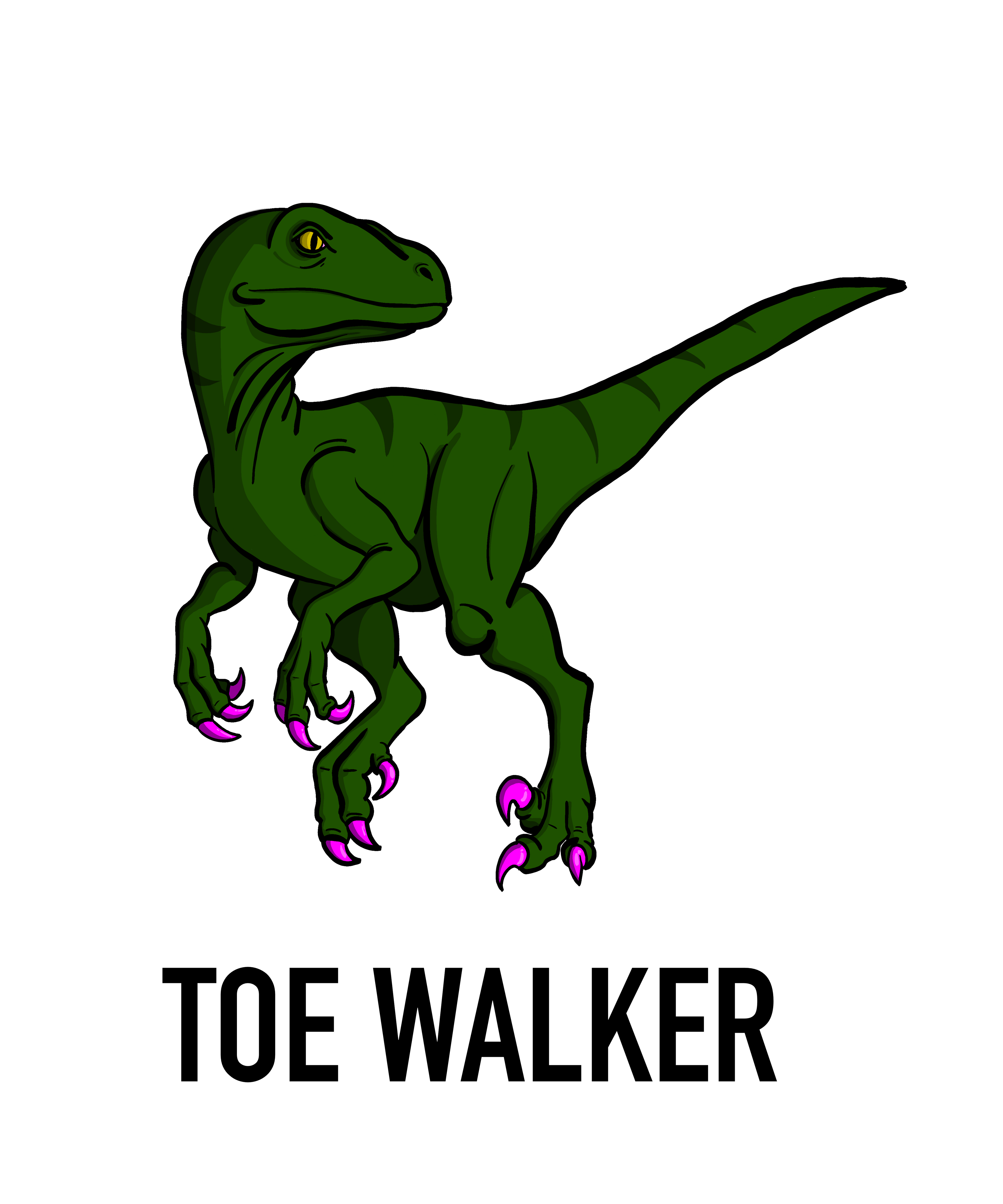 Velociraptor Toe Walker Tee